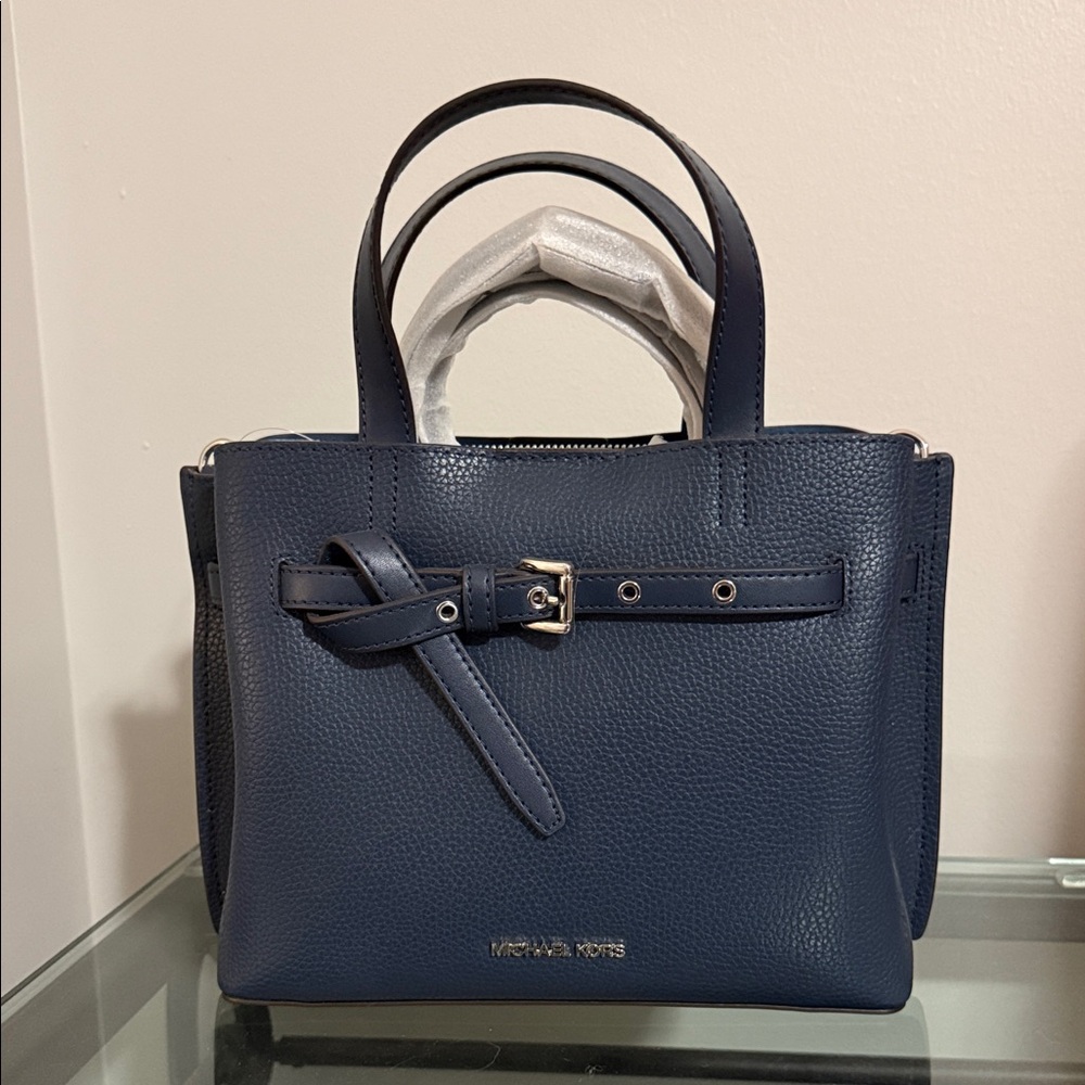Michael Kors Dark Blue Satchel Bag